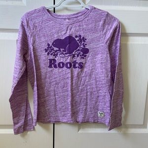 (3/$25) Kids roots heathered purple long sleeve xxl euc